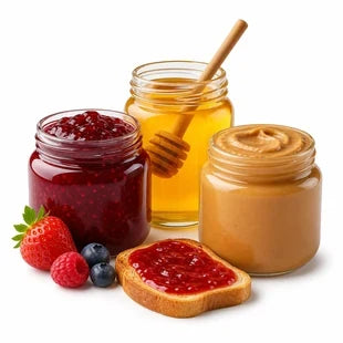 مربى وعسل ودهون قابلة للدهن