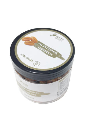 Health Wealth Pecan Caramel Chocolate Dragee Zero Sugar 150g