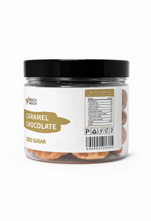 Health Wealth Pecan Caramel Chocolate Dragee Zero Sugar 150g