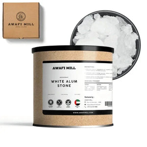 AWAFI MILL White Alum Stone Deodorant - 100 g | 3.5 Oz