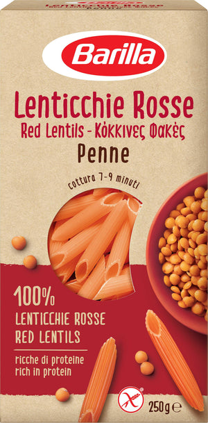 Barilla Pasta Penne Rigate Red Lentil Gluten Free 250g