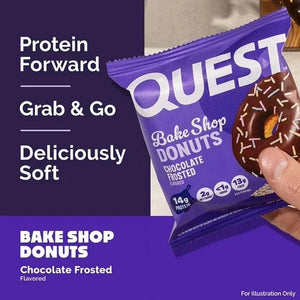 Quest Bake Shop Chocolate Frosted Donuts 268g (Pack of 4)