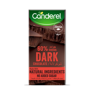 Canderel Dark Chocolate,60% Cocoa, No Added Sugar 75gm