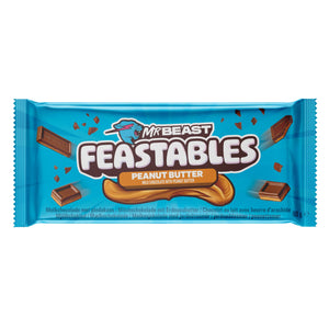 Mr Beast Feastables Peanut Butter Milk Chocolate Bar 60gm, Made with Grass-Fed Milk Chocolate and Organic Cocoa