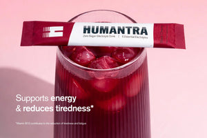 Humantra Black Cherry Electrolyte Hydration Pack – Zero Sugar, 20 Servings, 72g