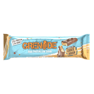Grenade Chocolate Chip Cookie Dough - High Protein Bar - Low Sugar 60gm