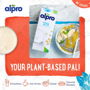 Alpro Soya Unsweetened - Case of 12 (12 x 1L)