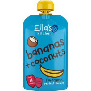 Ella's Kitchen organic bananas + coconut 120g. Expiry date: 8-Jun-26