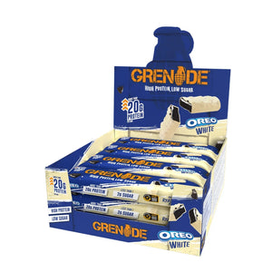 Grenade White Oreo Bar - High Protein Bar - Low Sugar (60gm x 12) Box