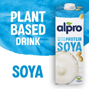 Alpro Soya Drink 1L, 100% Plant Based And Dairy Free - Case of 12 (12 x 1L)