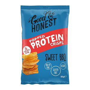 Good & Honest Gluten-Free Sweet BBQ Popped Protein Crisps 75g