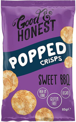 Good & Honest Gluten-Free Sweet BBQ Popped Crisps 75g
