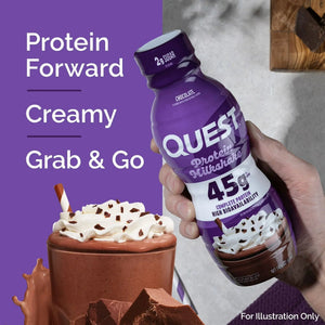 Quest Chocolate Protein Milkshake, 414ml Pack of 4