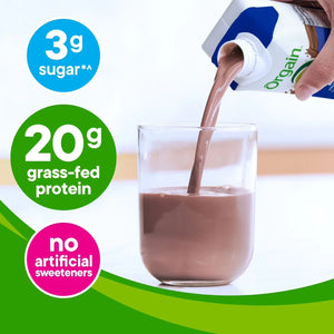 Orgain 20g Clean Protein Grass Fed Shake, Creamy Chocolate Fudge 330ml - View 3 | Welaza