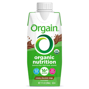 Orgain Organic Nutrition Grass-Fed Protein Shake, Creamy Chocolate Fudge 330ml