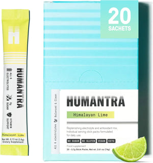 Humantra Assorted Electrolyte Hydration Pack – Zero Sugar, 20 Servings, 72g Each (100 count, 5 Pack Bundle All Flavors)