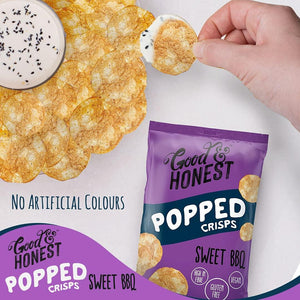 Good & Honest Gluten-Free Sweet BBQ Popped Crisps 75g