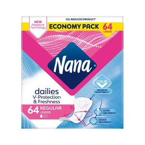 Nana Panty Liners Duo Normal (64pcs)