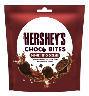 Hershey's Choco Bites Cookies "N" Chocolates Choco Bites with Cookie Pieces 81gm