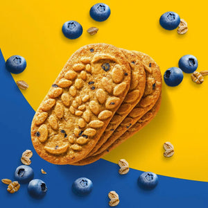 Belvita Crunchy Breakfast Biscuits, Blueberry - 1.25 kg (25 Packs of 4)