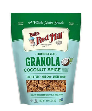 Bob's Red Mill Homestyle Granola Coconut Spice , Gluten Free, Whole Grain, Non-GMO 312gm