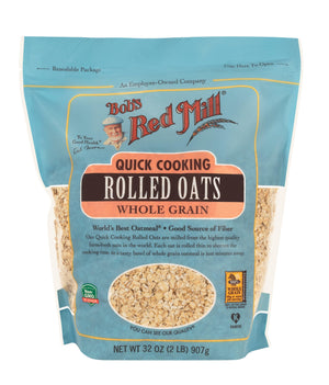 Bob's Red Mill Rolled Oats Quick Cooking, Whole Grain, Non-GMO 907gm
