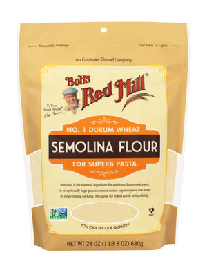 Bob's Red Mill Semolina Flour for Pasta, Durum Wheat,680gm