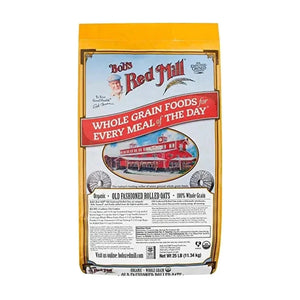 Bob's Red Mill Organic Old Fashioned Rolled Oats, Whole Grain, Non-GMO - 11.34Kg