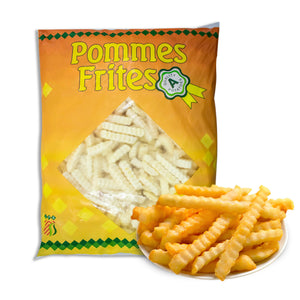 JPB crinkle fries product packaging