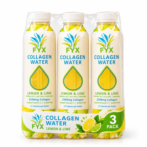 FYX Collagen Water Lemon & Lime 400ml Pack of 3