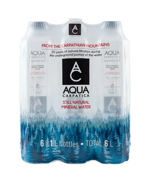 Aqua Carpatica Still Mineral Water, PET Bottle Cases - 1L 6x 1L