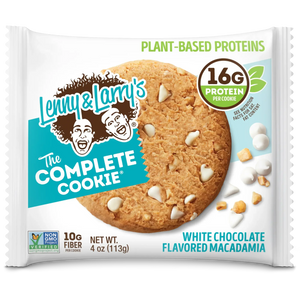 Lenny & Larry's White Chocolate Macadamia Complete Cookie, Plant Based Proteins, Non GMO,113gm