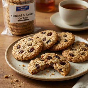 Oatmeal & Raisins Cookies – 10pcs (500g) | American Mark
