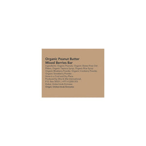 Meadows Organic Peanut Butter Mixed Berries Bar 40g