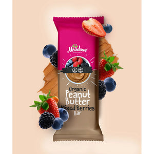 Meadows Organic Peanut Butter Mixed Berries Bar 40g
