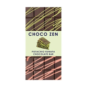 Choco Zen Pistachio Kunafa Dark Dubai Chocolate Bar - 100g