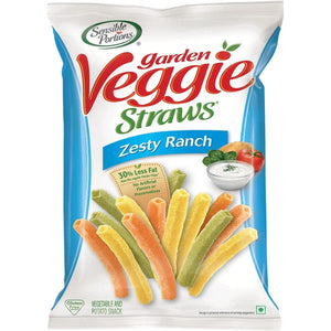 Sensible Portions Garden Veggie Straws Zesty Ranch 120g