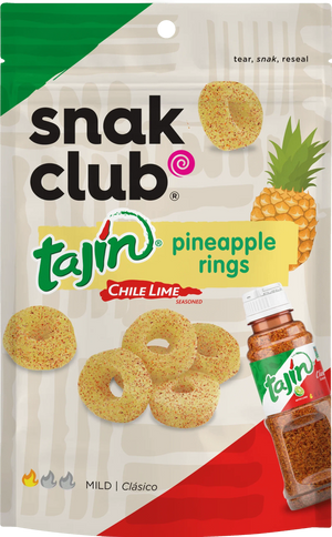 Snak Club Tajin pineapple rings 64g