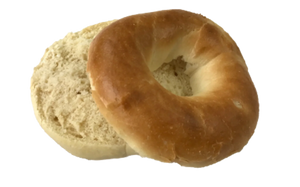 Baker Source Bagel Plain 4oz Sliced - 6pcs - Frozen