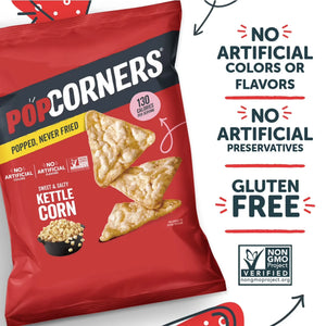 Popcorner Sweet & Salty Kettle Corn Popped Corn Chips, 28.3g