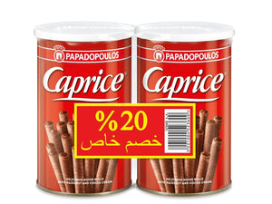 Caprice Classic Cocoa Hazelnut Wafer Rolls - 53g 6 x 53g