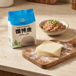 XI SHI Square White Wonton Wrappers - 5 pkt
