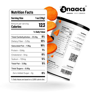 Snaacs Air Fried Carrot Slice 113g - View 4 | Welaza