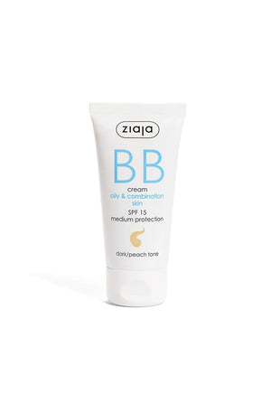 BB Cream Oily & Combination Skin, SPF15 Medium Protection Dark/Peach Tone