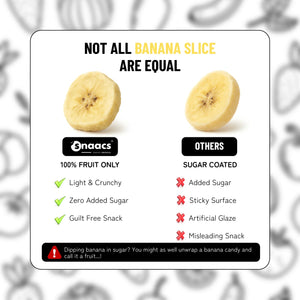 Snaacs Freeze Dried Banana Slice 85g