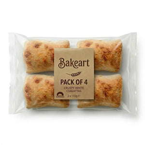 Freshly Baked Sourdough Ciabatta 140g Each (Pack of 4) | Welaza
