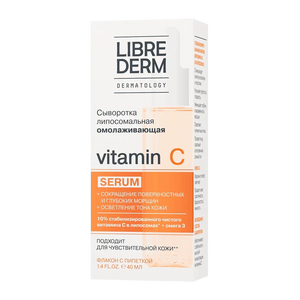 Librederm Pure Vitamin C Liposomal Serum, Anti-Aging, Nourishes Sensitive Skin 40ml