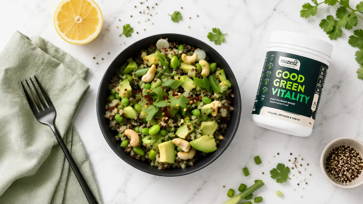 Quinoa Salad with Green Goodness