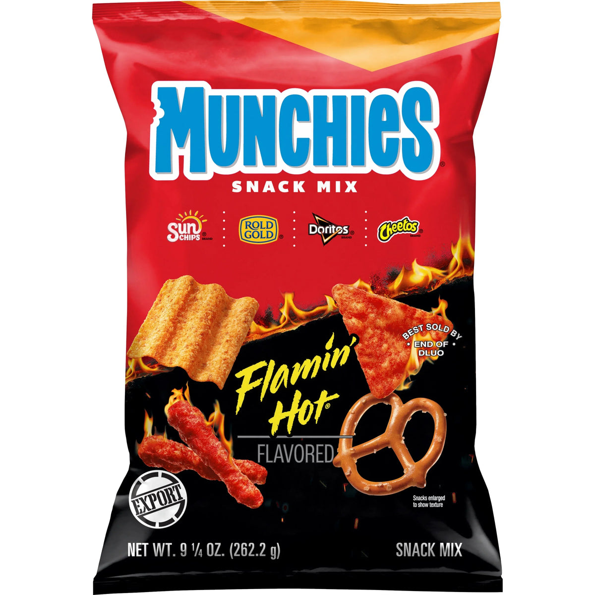Munchies Snack Mix Flamin Hot Flavored  9.25 OZ (262g) - Export