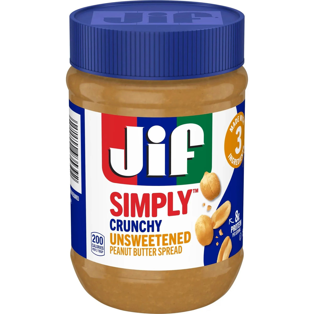 Jif Simply Crunchy Unsweetened Peanut Butter Spread 425g | Welaza